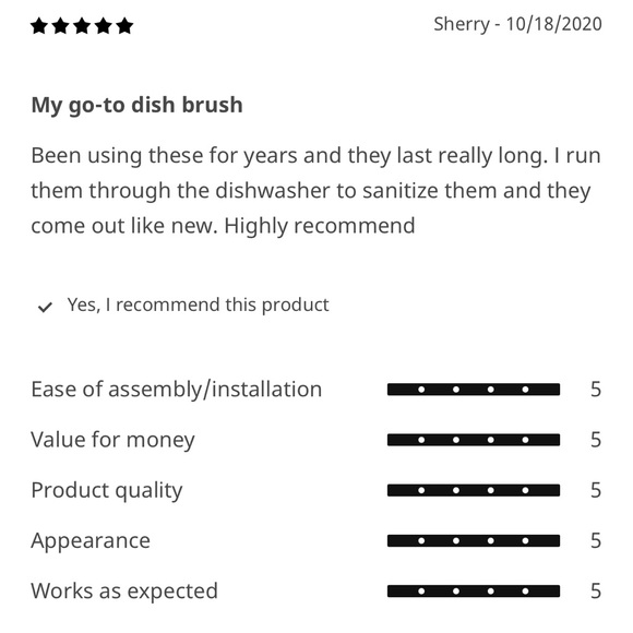 3/$15 Dish Brush Red - Picture 10 of 16